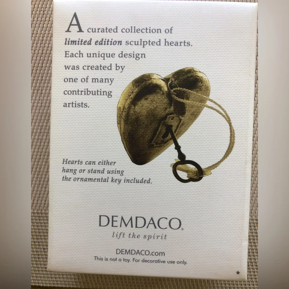 Demdaco Prayer Heart Decor Limited Edition Baby|Child Gift NWT in box